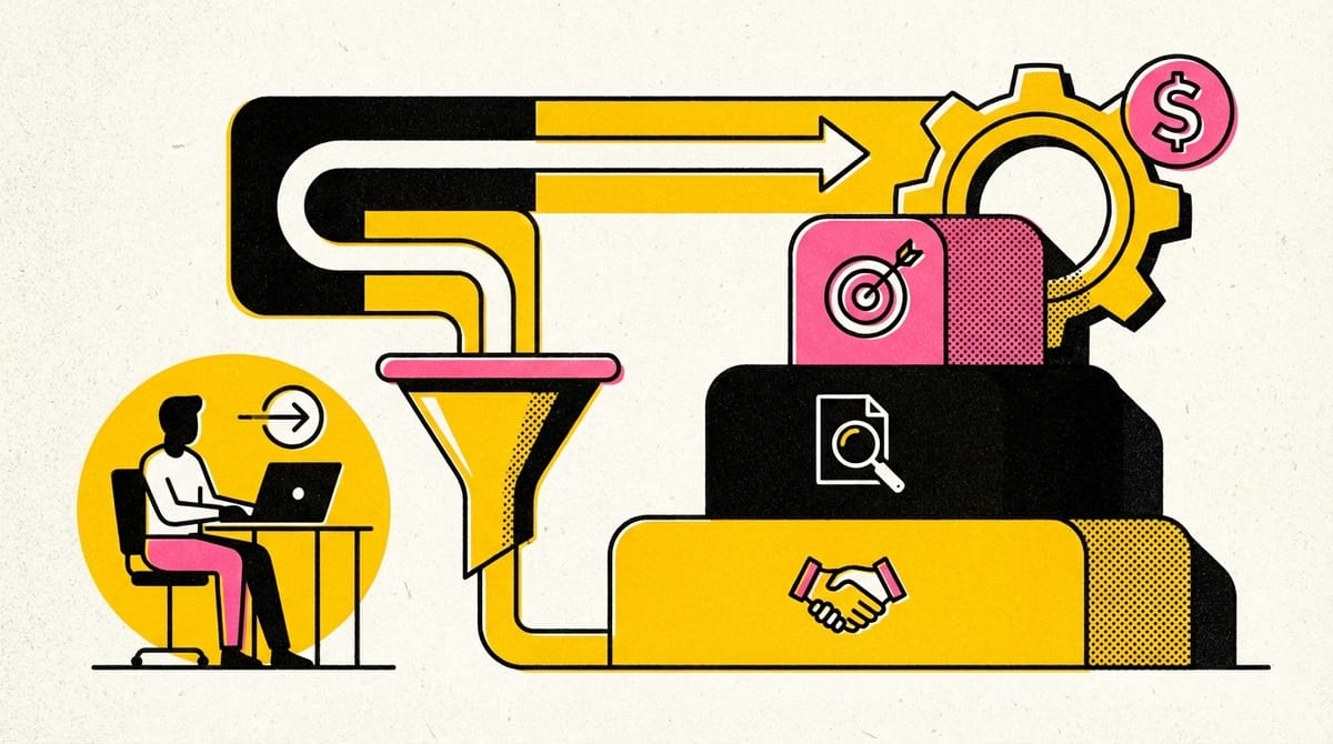 Freelancers navigating a sales framework to boost client engagement and success.