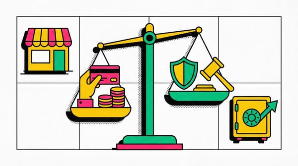 Visual representation of a small business owner confidently using a secure POS system.