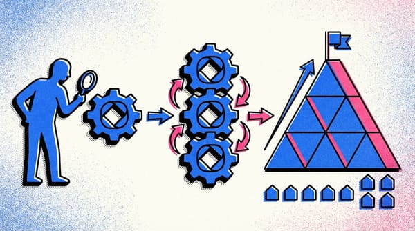 A product manager analyzing business models with charts and strategies in a dynamic workspace.
